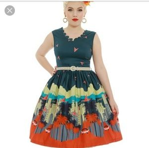 NWT Lindy Bop Vintage Palm Springs Dress